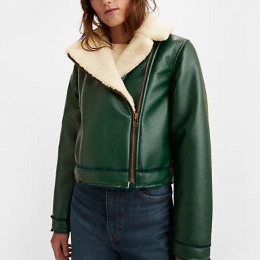 Levi’s Sherpa leather jacket size XS